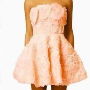 Zimmerman Strapless Bowie Waterfall Dress